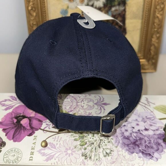 MIGHTY FINE OS Unisex Navy Blue Red White Patch USA Baseball Cap - Picture 4 of 7